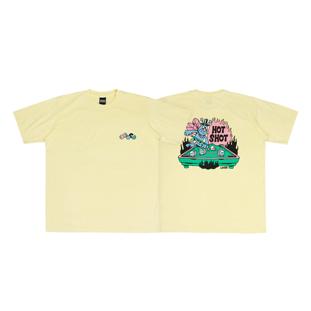HOT SHOT YELLOW WASHED TEE