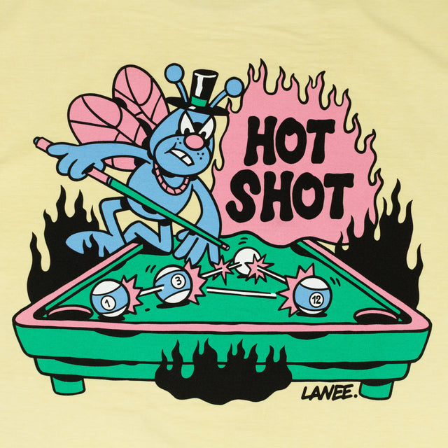 HOT SHOT YELLOW WASHED TEE