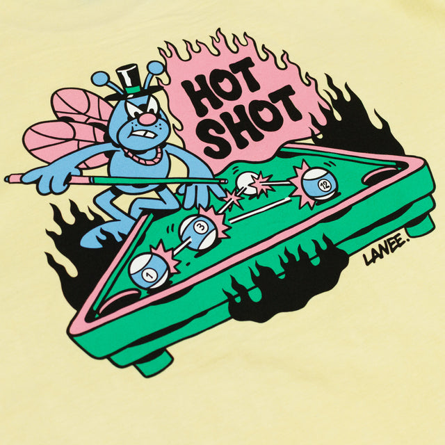HOT SHOT YELLOW WASHED TEE