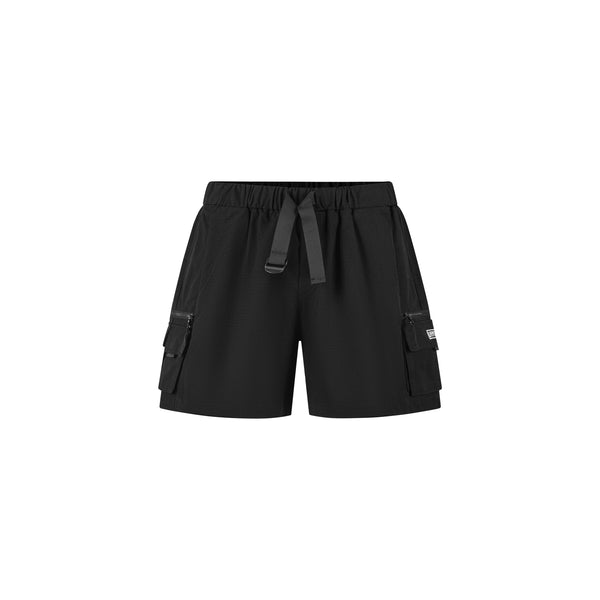BLACK CARGO SHORTS