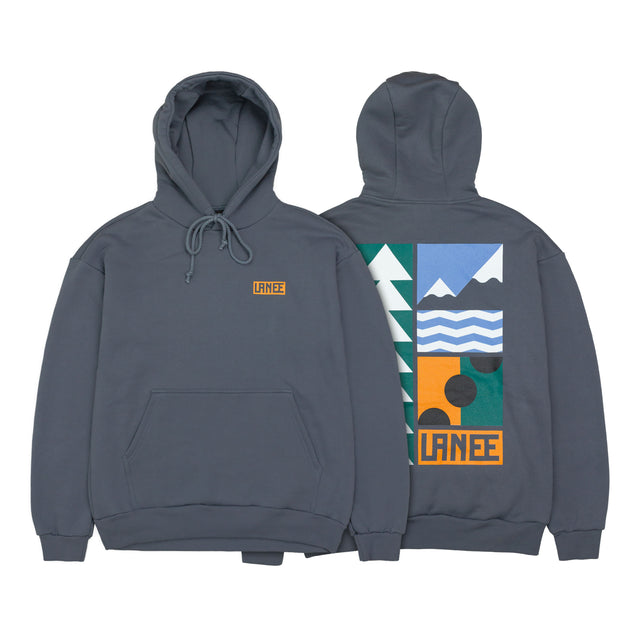 Lanee Clothing Streetwear MOUNTAIN GRAY HOODIE