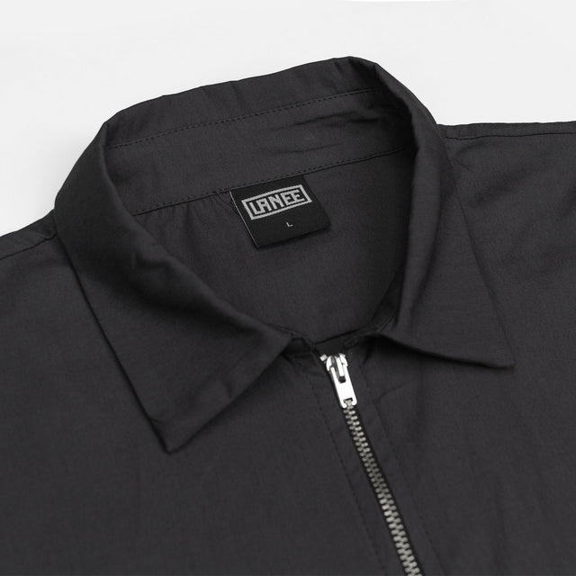 Lanee Clothing Streetwear D.GRAY HALF-ZIP SHIRT