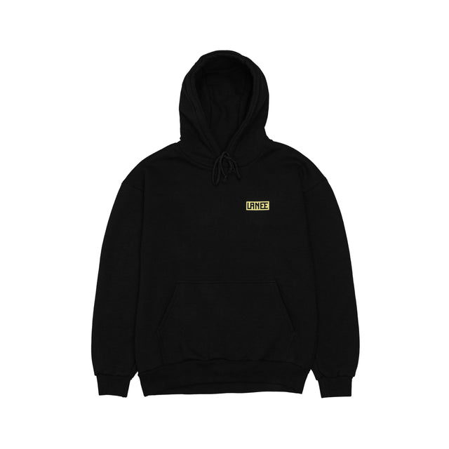 Lanee Clothing Streetwear MOUNTAIN BLACK HOODIE