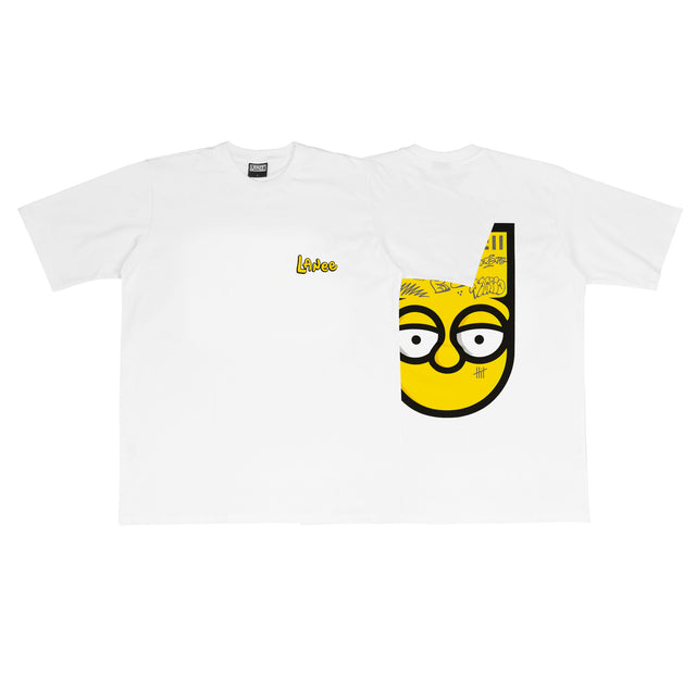 Lanee Clothing Streetwear BART WHITE TEE