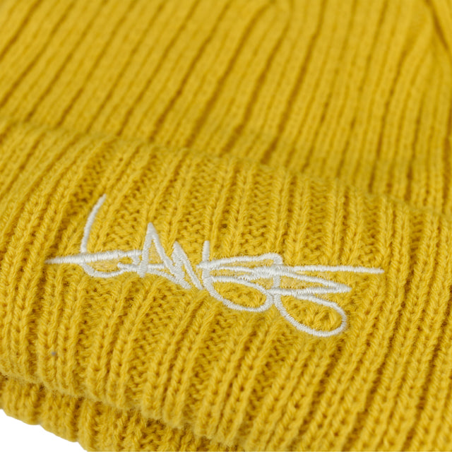 Lanee Clothing Streetwear YELLOW BEANIE