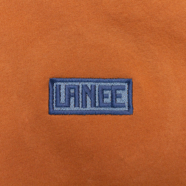Lanee Clothing Streetwear ORANGE HALF-ZIP HOODIE