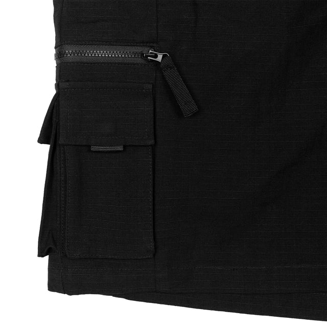Lanee Clothing Streetwear BLACK CARGO SHORTS