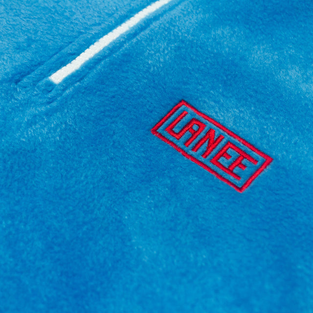 TWO TONE BLUE HALF ZIP FLEECE