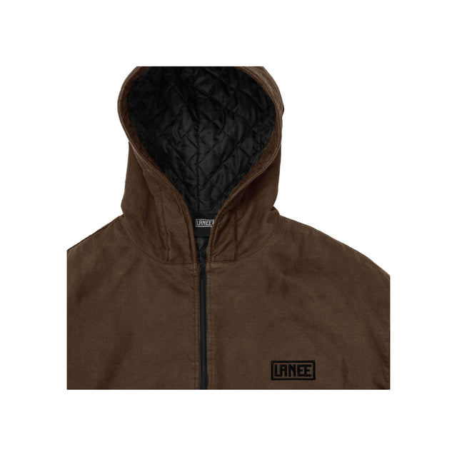 Lanee Clothing Streetwear BROWN CANVAS JACKET