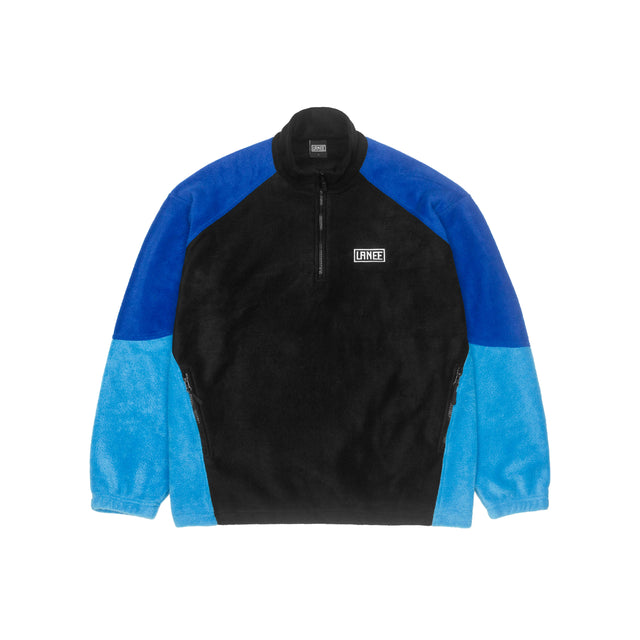 BLUE SLEEVE HALF ZIP FLEECE