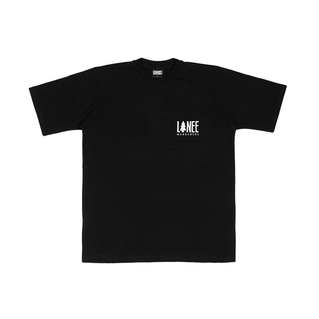 Lanee Clothing Streetwear CAMP ESSENTIALS BLACK TEE