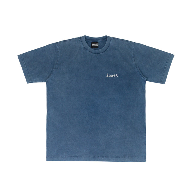 Lanee Clothing Streetwear BLUE WASHED TEE