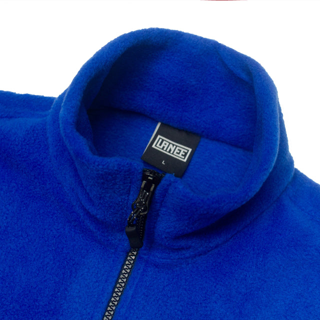 BLUE/RED HALF ZIP FLEECE