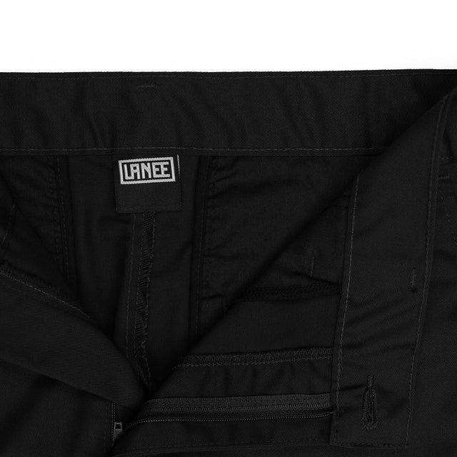 Lanee Clothing Streetwear SLIM-FIT BLACK CHINO PANTS