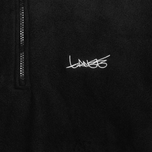 BLACK HALF ZIP FLEECE