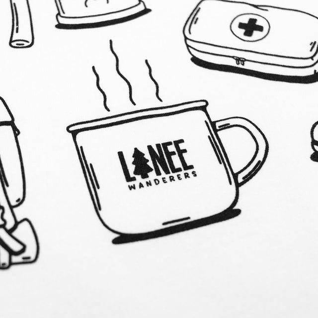Lanee Clothing Streetwear CAMP ESSENTIALS WHITE TEE