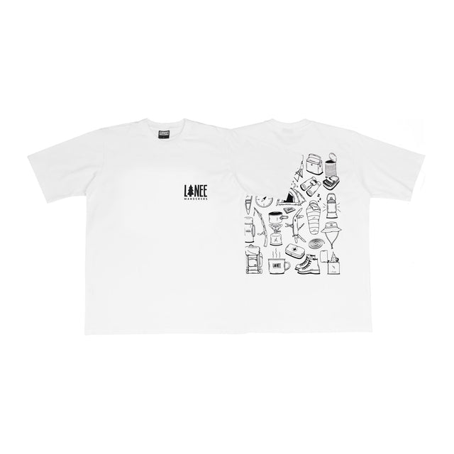 Lanee Clothing Streetwear CAMP ESSENTIALS WHITE TEE