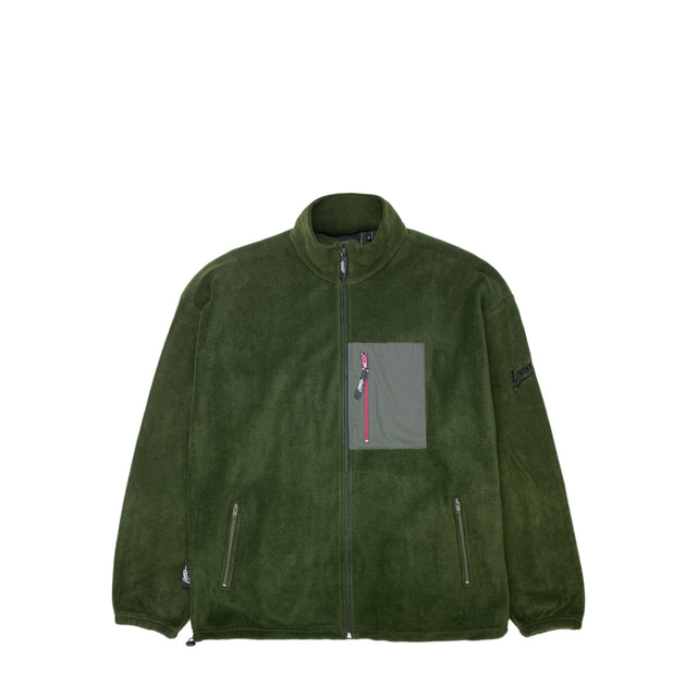 Lanee Clothing Streetwear GREEN FLEECE JACKET