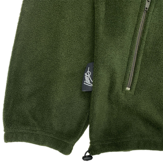 Lanee Clothing Streetwear GREEN FLEECE JACKET