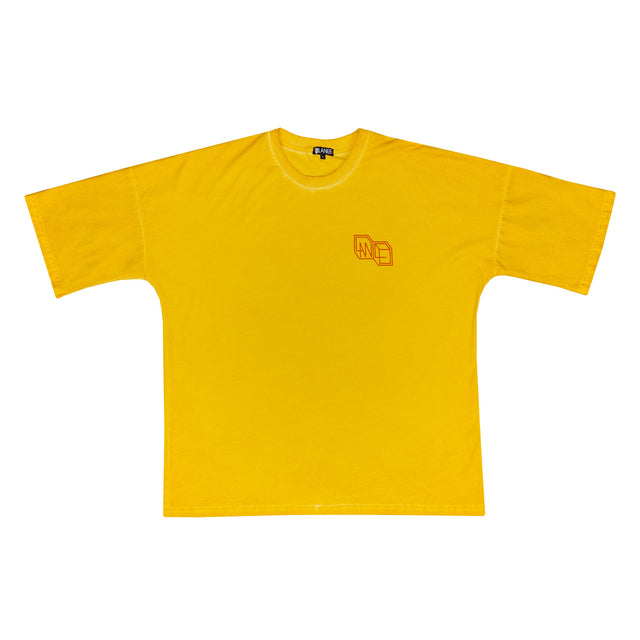 Lanee Clothing Streetwear LOOSE-FIT WASHED YELLOW TEE