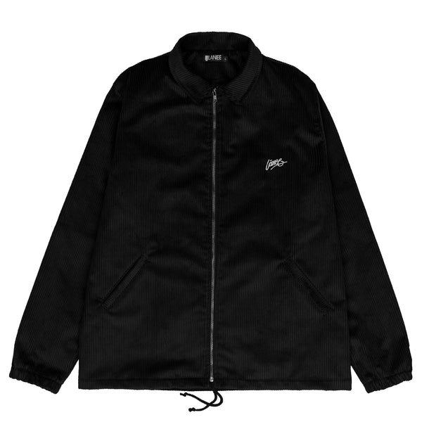Lanee Clothing Streetwear BLACK CORDUROY JACKET 21