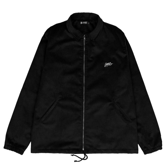 Lanee Clothing Streetwear BLACK CORDUROY JACKET 21