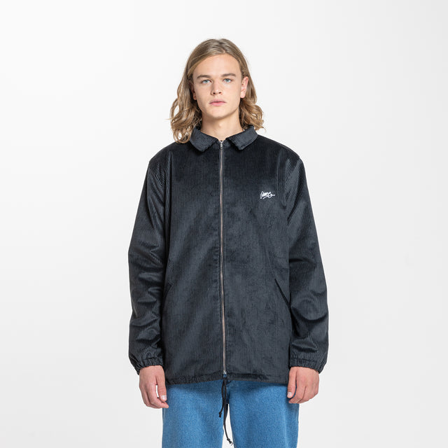 Lanee Clothing Streetwear BLACK CORDUROY JACKET 21