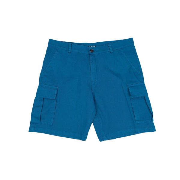Lanee Clothing Streetwear PETROL BLUE CARGO SHORTS 22