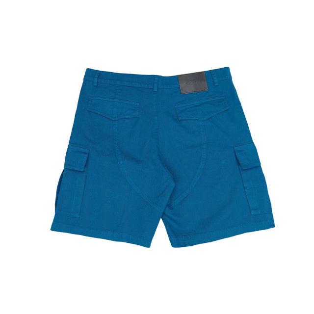 Lanee Clothing Streetwear PETROL BLUE CARGO SHORTS 22