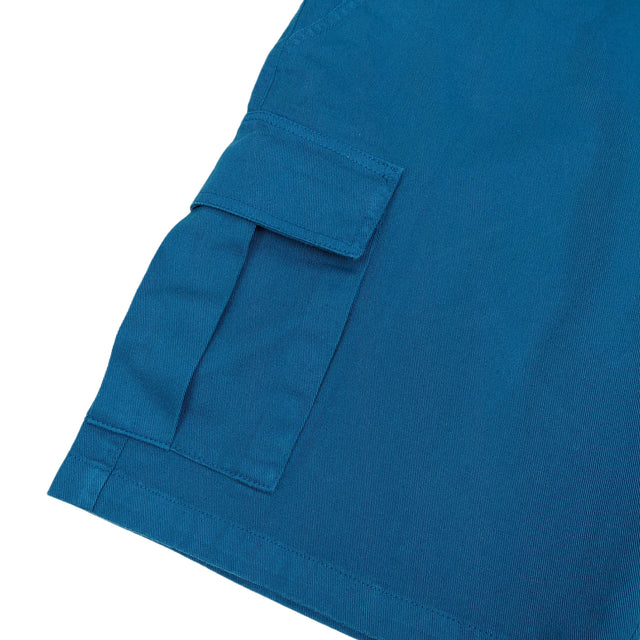 Lanee Clothing Streetwear PETROL BLUE CARGO SHORTS 22