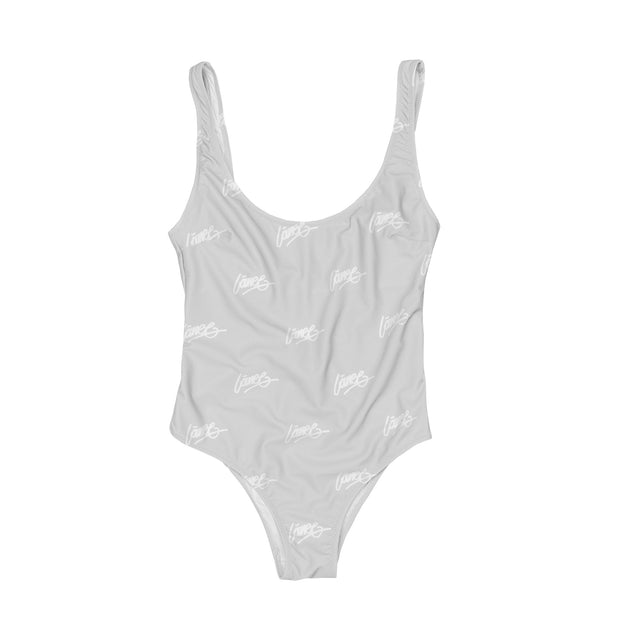 Lanee Clothing Streetwear GRAY ONE-PIECE SWIMSUIT