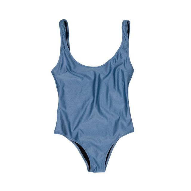 Lanee Clothing Streetwear BLUE ONE-PIECE SWIMSUIT