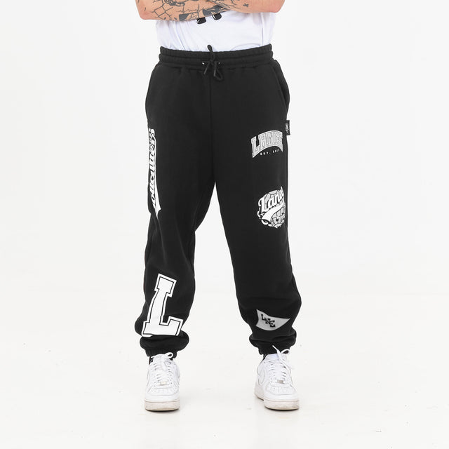 Lanee Clothing Streetwear BLACK SWEATPANTS