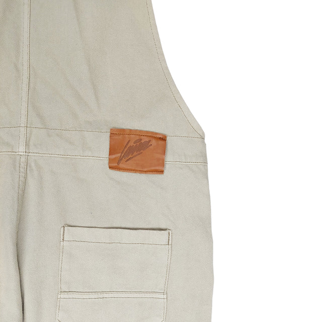 Lanee Clothing Streetwear BEIGE DENIM OVERALL