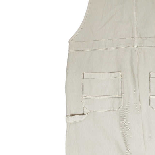 Lanee Clothing Streetwear BEIGE DENIM OVERALL