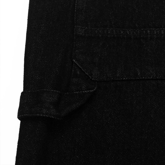 Lanee Clothing Streetwear BLACK DENIM OVERALL