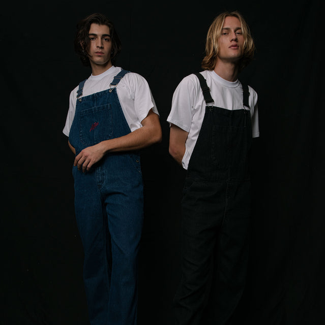 Lanee Clothing Streetwear D.BLUE DENIM OVERALL