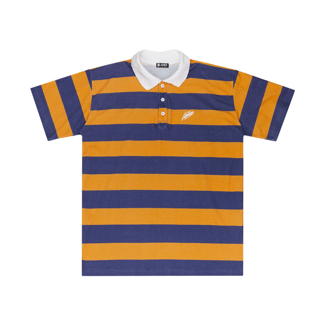 Lanee Clothing Streetwear PURPLE-YELLOW POLO TEE 21