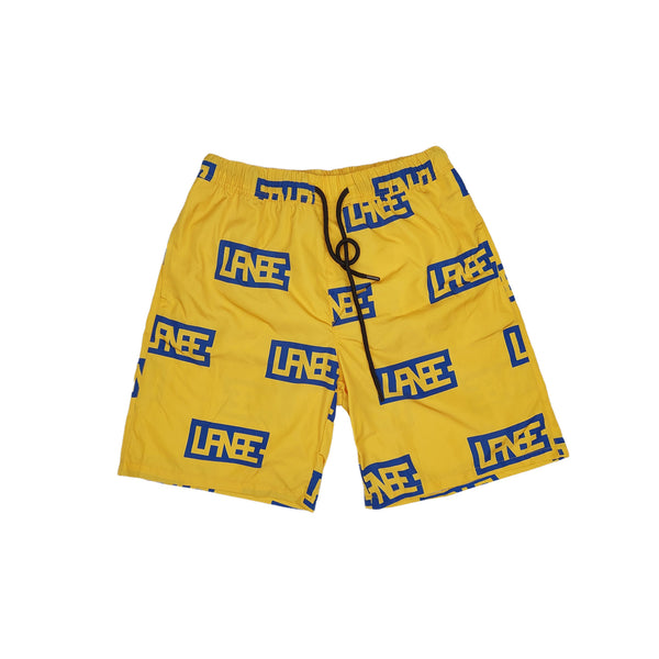 Lanee Clothing Streetwear YELLOW WALL WATER SHORTS