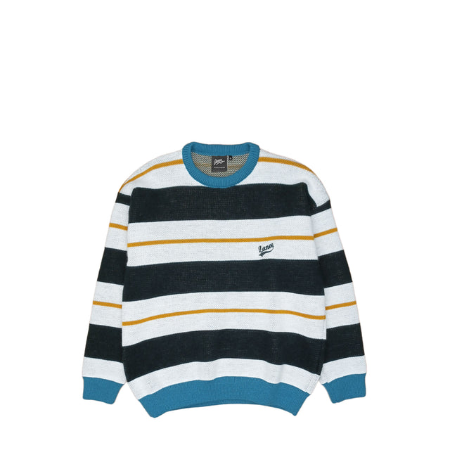 Lanee Clothing Streetwear STRIPED KNIT WHITE