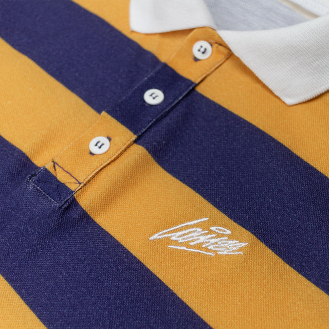 Lanee Clothing Streetwear PURPLE-YELLOW POLO TEE 21