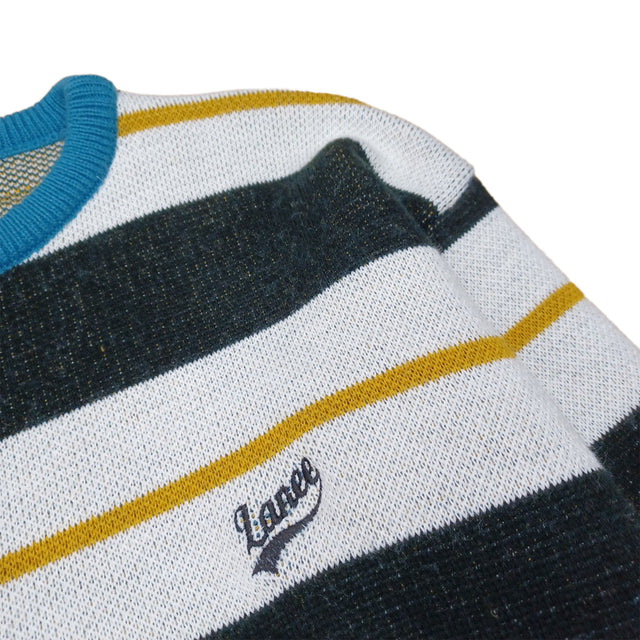 Lanee Clothing Streetwear STRIPED KNIT WHITE