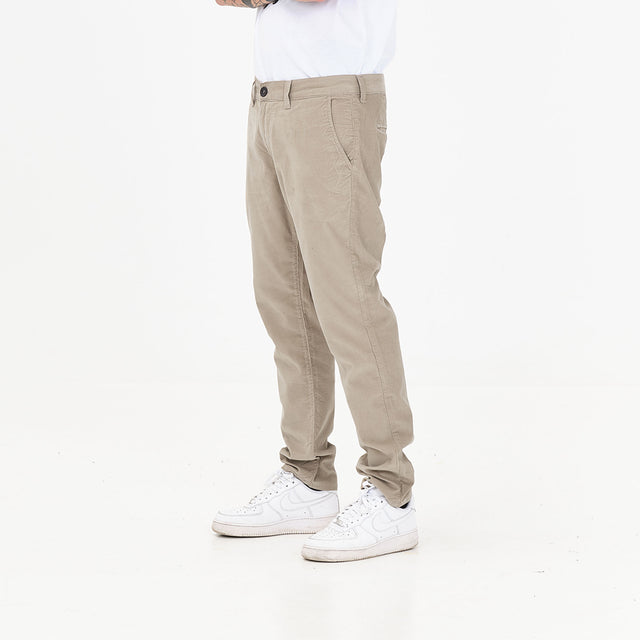 Lanee Clothing Streetwear BEIGE CORDUROY CHINO