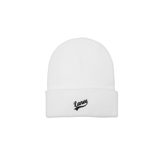 Lanee Clothing Streetwear WHITE BEANIE