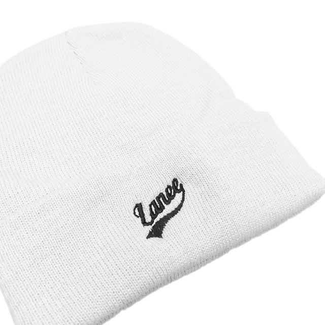 Lanee Clothing Streetwear WHITE BEANIE