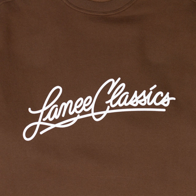 Lanee Clothing Streetwear LANEE CLASSICS BROWN CREWNECK