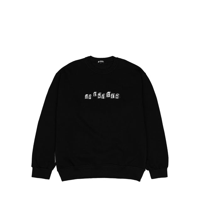 Lanee Clothing Streetwear OPENESEMLANEE BLACK CREWNECK