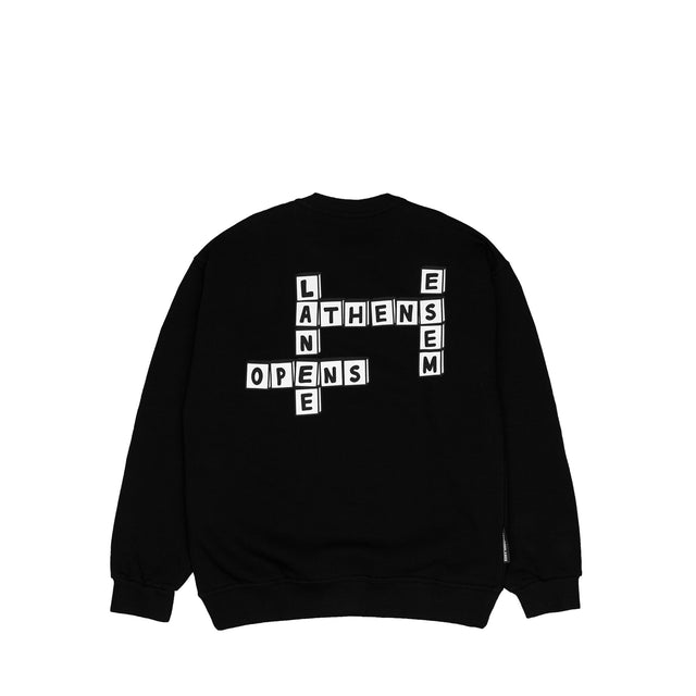 Lanee Clothing Streetwear OPENESEMLANEE BLACK CREWNECK