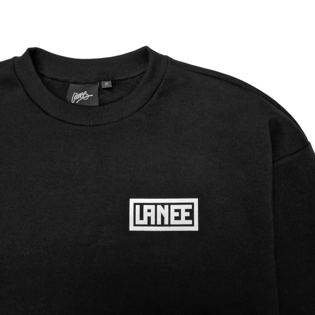 Lanee Clothing Streetwear BLACK CREWNECK